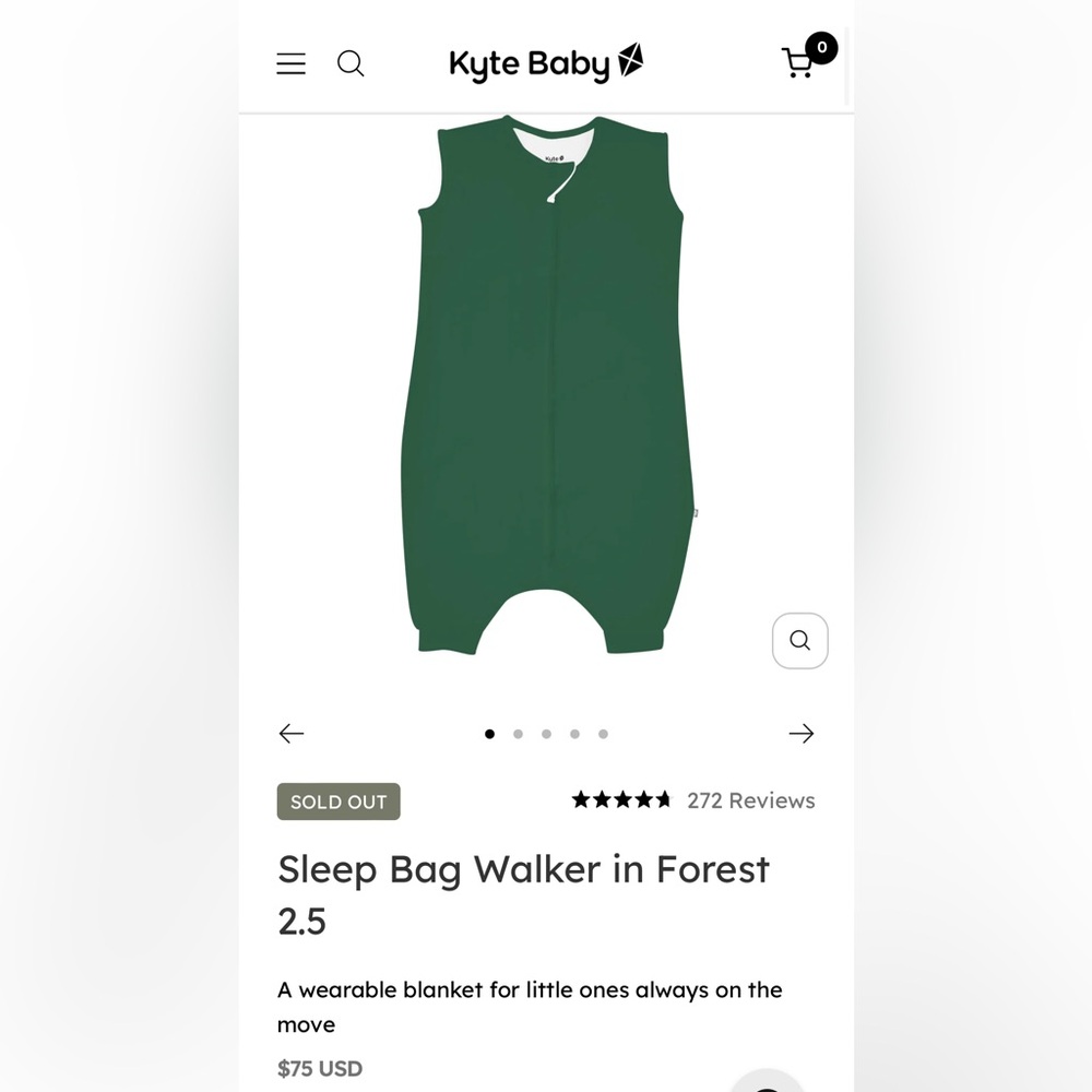 Kyte baby sleep bag walker
